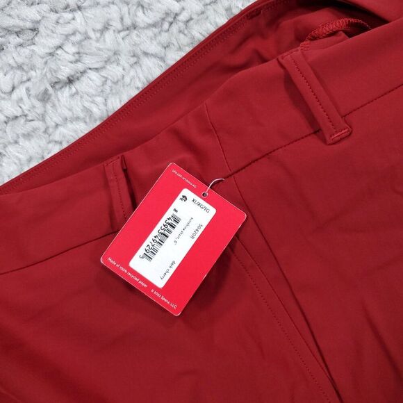 Spanx 6" Sunshine Shorts UPF 50+ Women's Size XL Stretch Dark Cherry Red - Picture 5 of 10